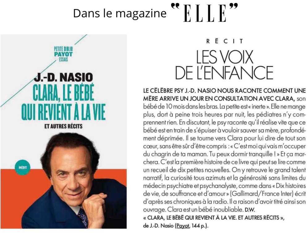 docteur nasio dans le magazine Elle